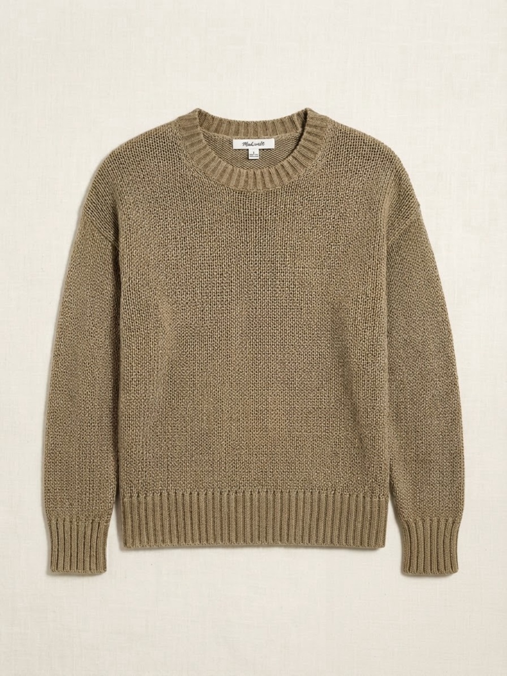 Madewell 100% Linen Crewneck Sweater
